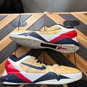 Nike Red and Yellow Men's Athletic Shoes